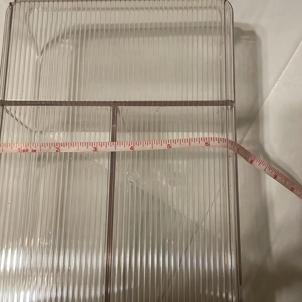 Inter Design clear organizer with three sections
